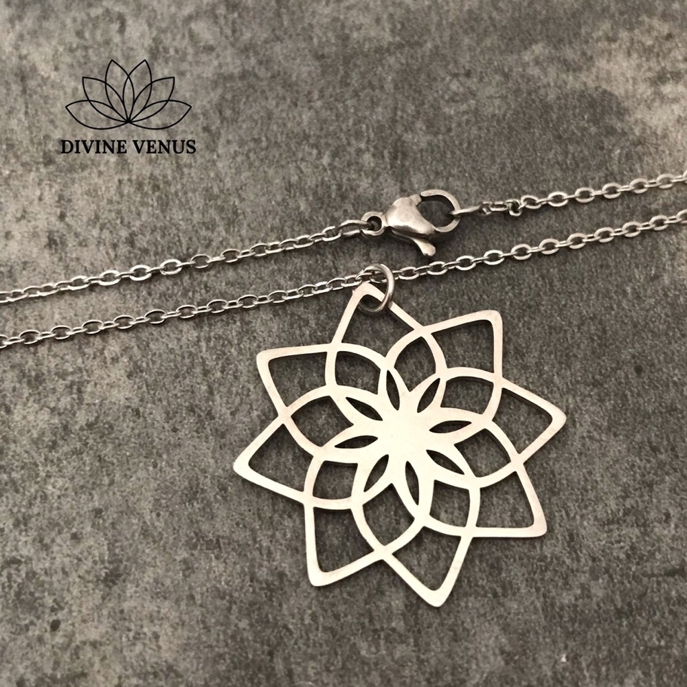 Lotus Necklace - Picture 4 of 9